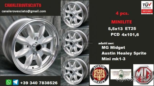 Cerchi minilite 13 mg midget austin healey sprite
