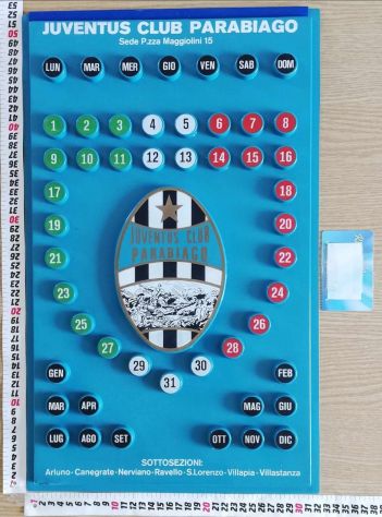 Calendario campionato calcio Serie A 1984-1985 Juventus club Parabiago - Foto 2