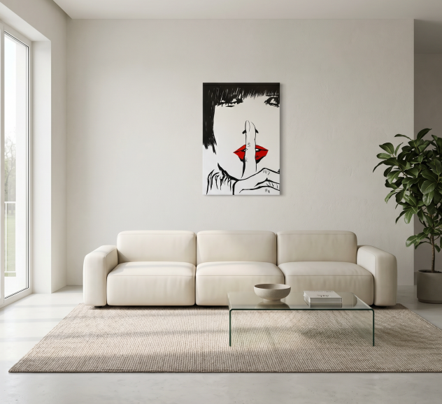Quadro Pop Art dipinto a mano di Valentina Crepax