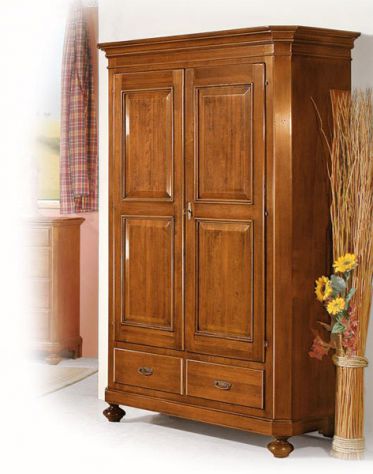 Armadio 2 porte, 2 cassetti L.135 P.63 H.203 cod 10006