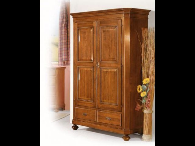 Armadio 2 porte, 2 cassetti L.135 P.63 H.203 cod 10006