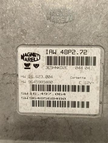 CENTRALINA MOTORE CITROEN C3 2° Serie IAW48P272 9648568480 TU1A bifuel/gas 1124 (0510) - Foto 2