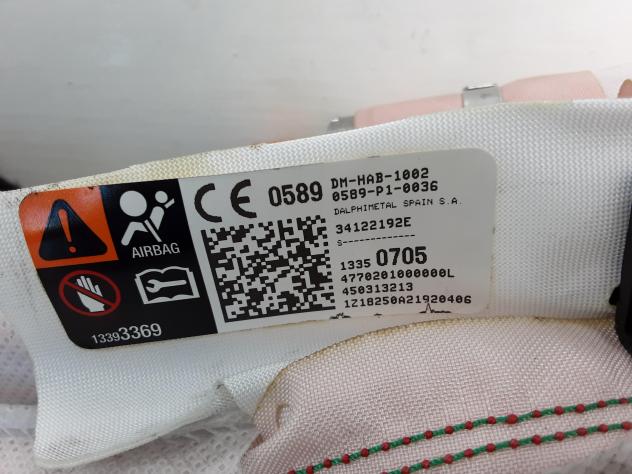 AIRBAG A TENDINA LATO SINISTRO OPEL Adam 1° Serie 34122192E (13) - Foto 3