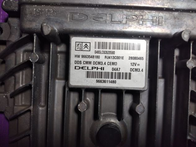 CENTRALINA MOTORE CITROEN PEUGEOT 2.0 HDI DELPHI R0413C001F, 28094573, HW 966354 - Foto 7