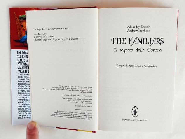 The familiars.Il segreto della corona di A.Jay Epstein/A.Jacobson 1°Ed.Newton - Foto 6