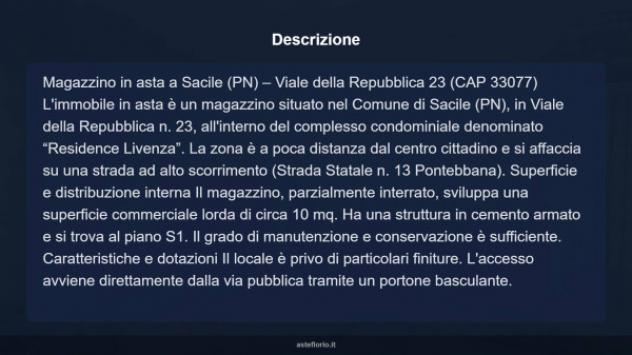 Immobile in asta di 10 m² in vendita a Sacile - Foto 4