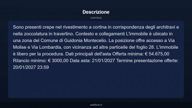 Immobile in asta di 123 m² con più di 5 locali in vendita a Guidonia Montecelio - Foto 6