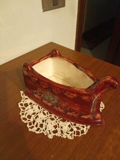 Porta vaso a ferro da stiro, ceramica -Vintage - Foto 2
