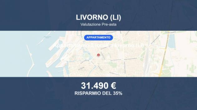 Immobile in asta di 58 m² in vendita a Livorno