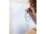Modello d'arte e per fitting di abiti