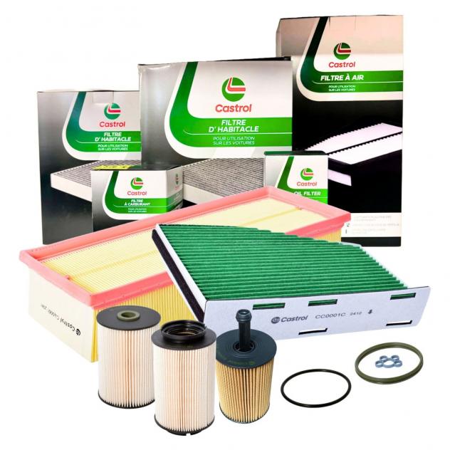 Kit Tagliando Castrol 4 Filtri per Golf V 1.9 2.0 TDI