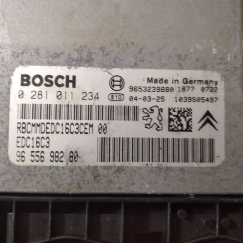 ECU CENTRALINA MOTORE PEUGEOT 307 1.6 DIESEL 9655698280 0281011234 - Foto 4