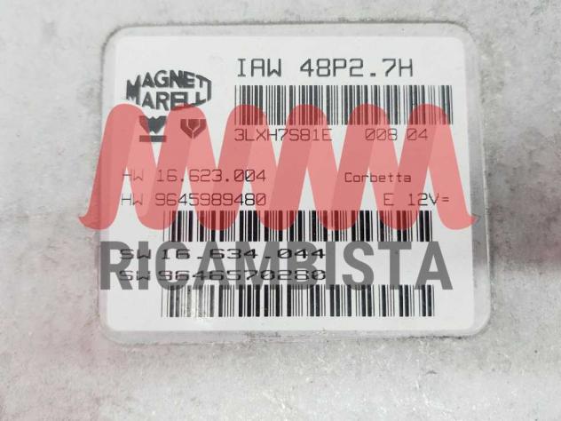 9645989480 IAW48P2.7H Citroren C2 1.1 centralina motore Magneti Marelli - Foto 2