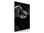 Quadro Donna Elegante Col Cappello Nero - ARREDALACASA