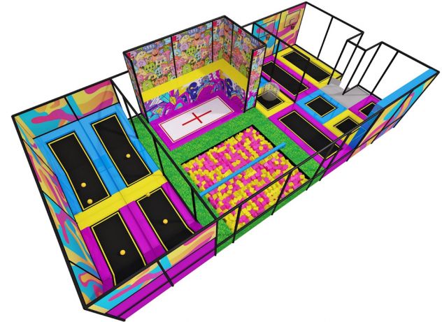 Tappeti elastici, giochi gonfiabili, playground