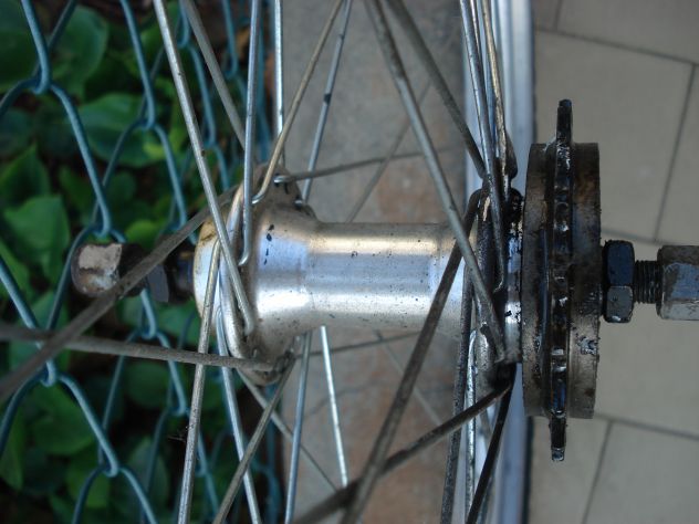 CERCHIO BICI DA 26 LARGO CM 4,5 FORSE X BICI FRENI A STECCA CON RUOTA LIBERA - Foto 2