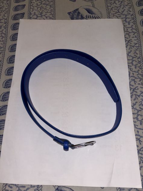 CINTURA NUOVA DA DONNA IN FINTA PELLE E FIBBIA IN METALLO ARGENTO LUCIDO TAGLIA - Foto 10