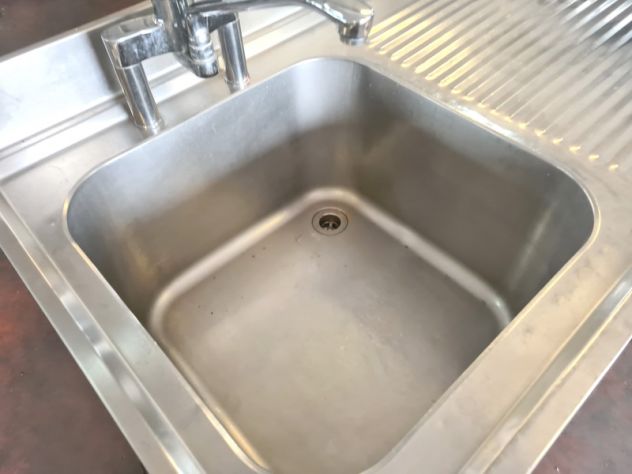 lavatoio inox armadiato per lavaggio piatti usato - Foto 2