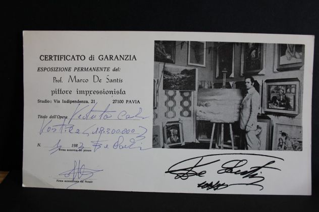 Splendido dipinto del Professore De Santis Marco Amedeo anno 1983. - Foto 4