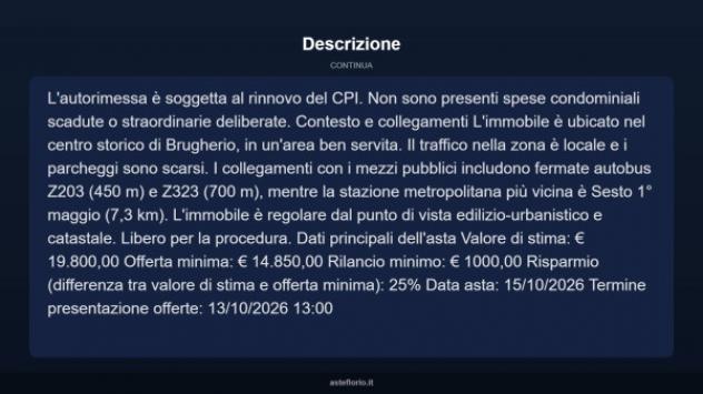 Immobile in asta di 33 m² in vendita a Brugherio - Foto 8