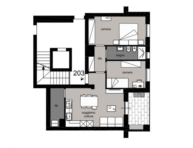 Appartamento in vendita a Poggibonsi 71 mq Rif: 1322167 - Foto 6