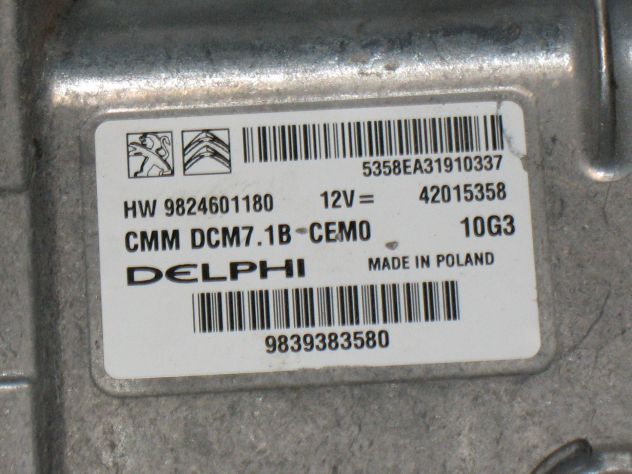 9824601180 ECU DUCATO BOXER JUMPER CMM DCM7.1B CEMO 42015358 9839383580 - Foto 2