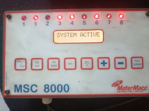 MONITOR - DISPLAY MATERMACC MSC 8000
