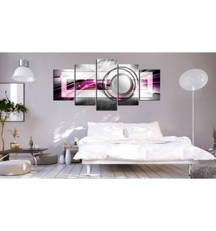 Quadro Cerchio E Sfera - Viola - 100x50 E 200x100 ARREDALACASA - Foto 2
