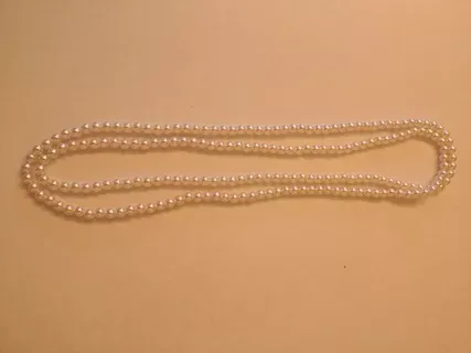 Collana con anello parure di perle combinato. - Foto 4