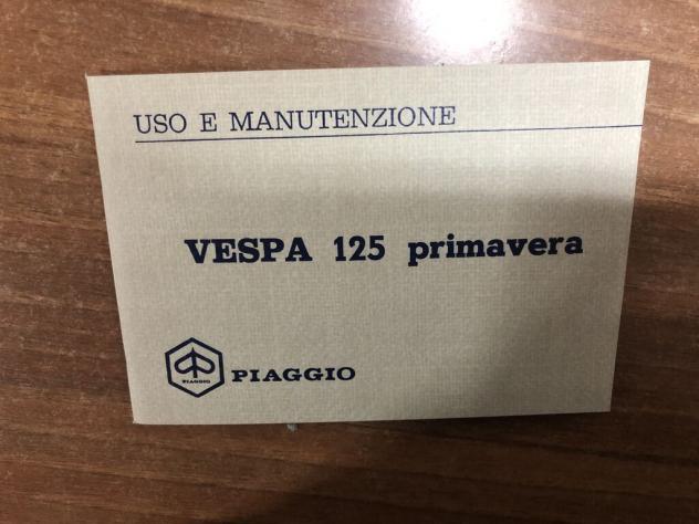 Libretto uso e manutenzione 125 primavera - Foto 4
