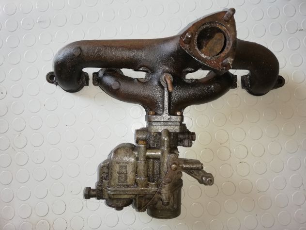 COLLETTORE ASPIRAZIONE SCARICO FIAT 506C 1100 A CON CARBURATORE WEBER - Foto 2