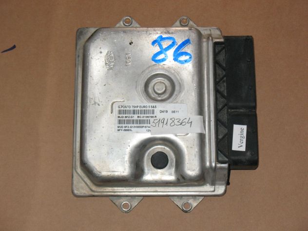 51918363 ECU FIAT G. PUNTO EVO 75HP 51918363 MJD 8F2.G1 HW00P MJD8F2.G1 MJD8F2