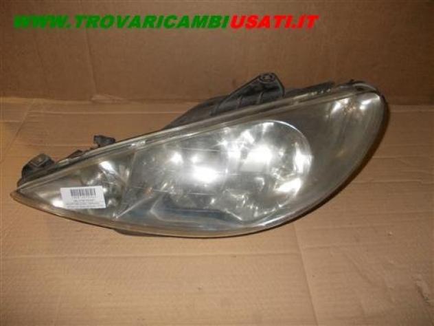 PROIETTORE S.CON LAMPADINE (versione con doppia parabola) UN PO OPACO PEUGEOT 206 (T1) 3 porte / 5 porte / CC  Parti elettriche  Fanaleria  Proiettori
