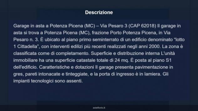 Immobile in asta di 24 m² in vendita a Potenza Picena - Foto 3
