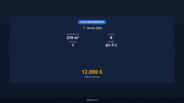 Immobile in asta di 219 m² con più di 5 locali in vendita a Airola - Foto 16