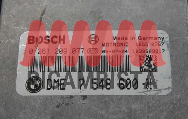 0261209077 BMW E66 750i 4.8 centralina motore Bosch - Foto 2