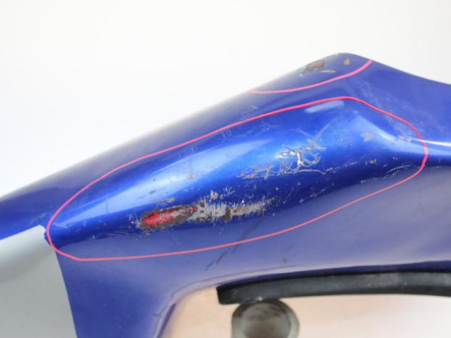 CARENA POSTERIORE YAMAHA YZFR6 RJ03 (2003-2004) 5SLY217100P0 REAR FAIRING IN VETRORESINA STRISCIATA - Foto 4