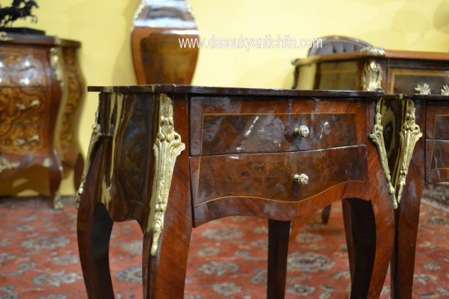 Coppia di comodini da centro stile Luigi XV - Foto 2