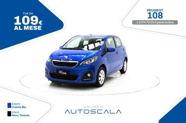 PEUGEOT 108 1.0 VTi 72 CV 5 porte Active rif. 24220526