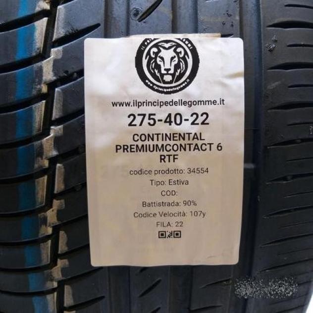 2 gomme 275 40 22 continental a34554 - Foto 2