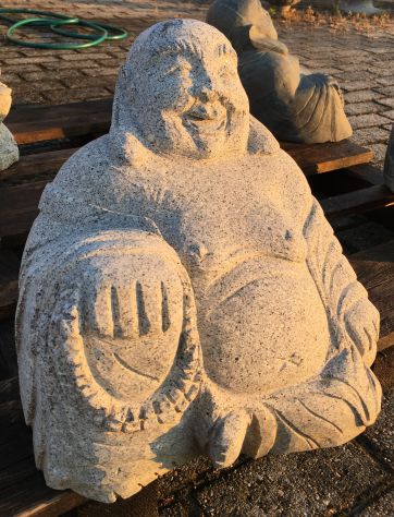 Buddha in pietra granito per giardino Zen - Foto 9