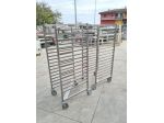 2 porta vassoi impilabili per cucine usati