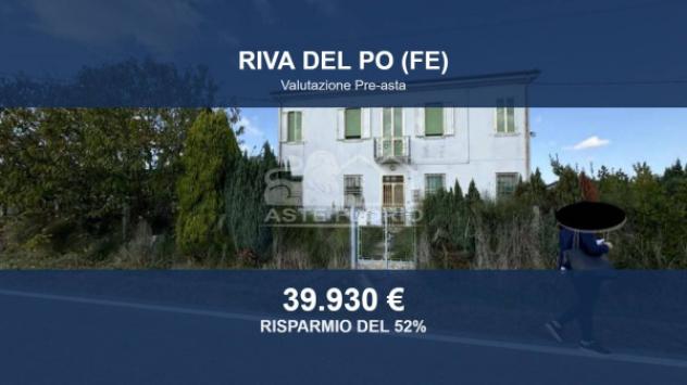 Immobile in asta di 129 m², box auto in vendita a Riva del Po