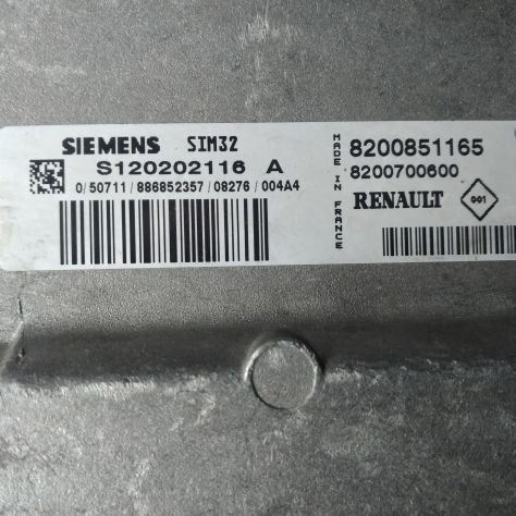 CENTRALINA MOTORE RENAULT CLIO 1.2 CONTINENTAL SIM32 S120202116A, S120202116 A, - Foto 5