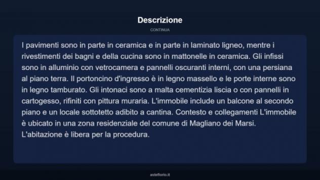 Immobile in asta di 150 m² in vendita a Magliano de' Marsi - Foto 13