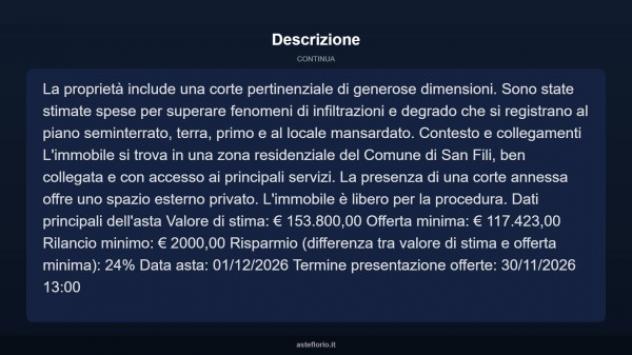 Immobile in asta di 288 m² in vendita a San Fili - Foto 13