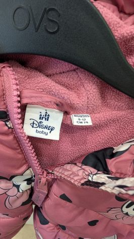 Giubbotto bambina Minnie Disney 9-12 mesi 74 cm OVS con cappuccio - Foto 4