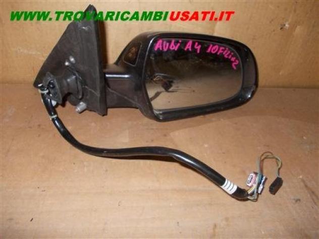 RETROVISORE EST.D.con regolazione elettrica NERO MET. 2 SPINE 2FILI+9FILI AUDI A4 (8K) 4 porte Vetri e Retrovisori Cristalli Retrovisori Retroviso