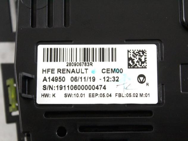 280906783R CENTRALINA GRUPPO DI COMANDO CLIMATIZZATORE CLIMA A/C AUTOMATICO RENAULT KADJAR 1.7 D 4X4 110KW 6M 5P (2019) RICAMBIO USATO - Foto 6
