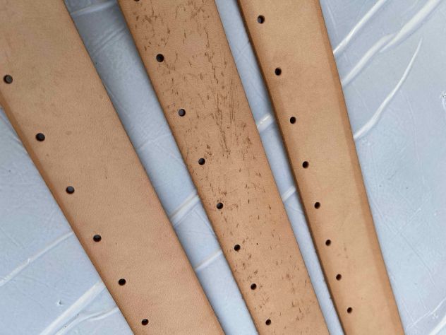 Strisce pelle vegetale naturale traforate - Foto 6